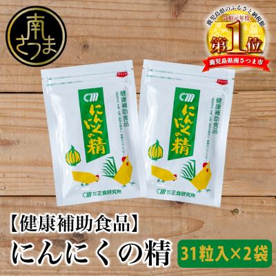 ふるさと納税 南さつま市 [健康補助食品]にんにくの精(31粒入り×2袋)