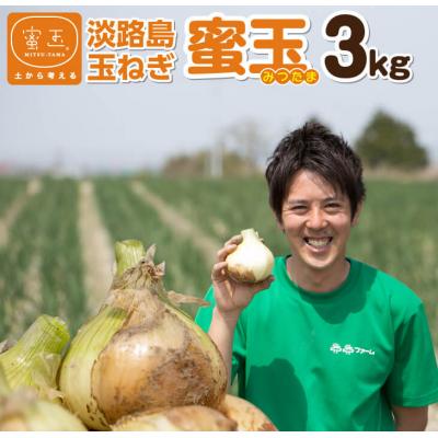 ふるさと納税 南あわじ市 淡路島玉ねぎ「蜜玉」3kg(有機肥料100%)