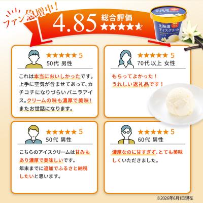 ふるさと納税 羽幌町 【Secoma】北海道アイスクリーム(バニラ12個セット) |  | 02