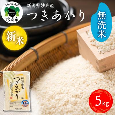 ふるさと納税 妙高市 [2025年11月下旬発送]令和7年産 新潟県妙高産つきあかり5kg無洗米