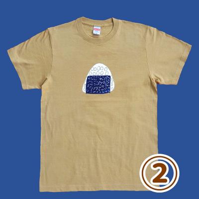 ふるさと納税 三宅町 オリジナル 手刷り Tシャツ[おにぎり XLサイズ]メンズ レディース