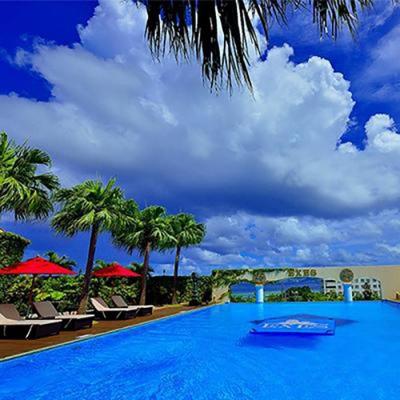 ふるさと納税 恩納村 EXES|ロイヤルプールスイート ペア宿泊券 (1泊 朝夕2食付)