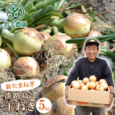 ふるさと納税 淡路市 [新たまねぎ]名手農園の淡路島特産玉ねぎ 5kg