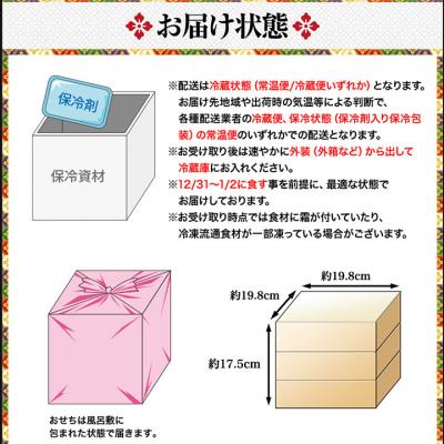ふるさと納税 京都市 【京都祇園 華舞】三段冷蔵おせち「富の舞」約4〜5人前|本格料亭おせち 豪華 華やか 贅沢 大人気 |  | 03