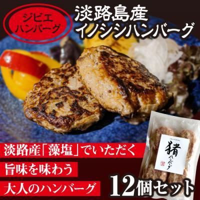 ふるさと納税 淡路市 【ジビエハンバーグ】淡路島産イノシシハンバーグ12個セット　as23010 | 