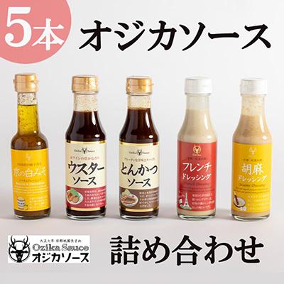 ふるさと納税 京都市 [オジカソース]調味料詰め合わせ(ソース2種&amp;ドレッシング3種)