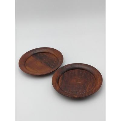 ふるさと納税 湯沢市 川連漆器 パン皿摺り漆2枚組[H5302]