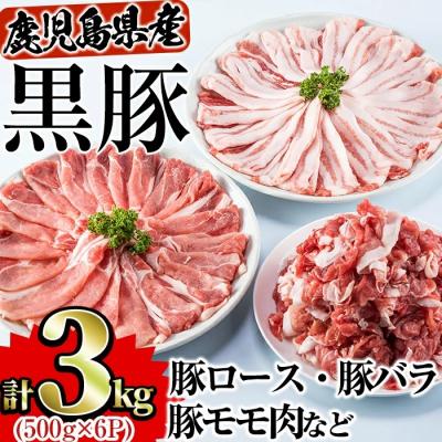 ふるさと納税 曽於市 鹿児島県産黒豚セット 合計3kg!