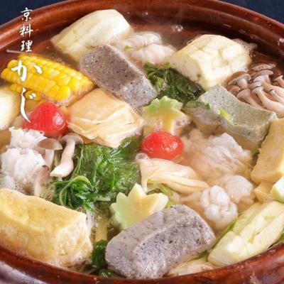 ふるさと納税 京都市 [京料理かじ][11/29まで]京風鱧しゃぶ鍋(2人前)|京都 人気 有名