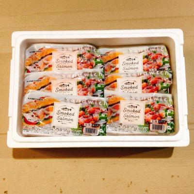 ふるさと納税 根室市 年魚4〜8P\u0026塩サーモンハラス220g×10P C-09044