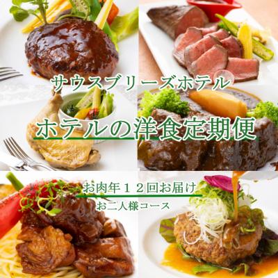ふるさと納税 室戸市 [ホテルメイドの洋食惣菜]お肉定期便!!年12回お届け[お二人様向け]