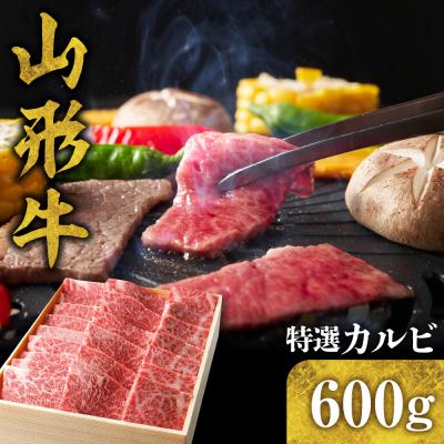 ふるさと納税 東根市 山形牛 特選カルビ 600g hi003-hi021-011r