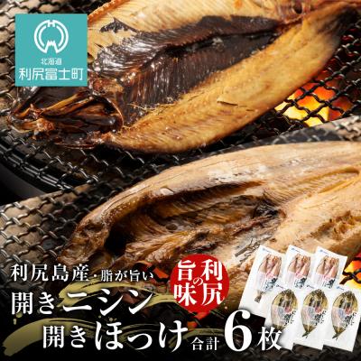 ふるさと納税 利尻富士町 開きニシン&amp;開きほっけセット&lt;利尻漁業協同組合&gt;