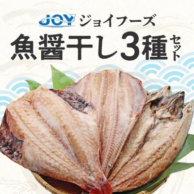 ふるさと納税 小牧市 「ジョイフーズ」魚醤干し3種セット 干物[052S04]