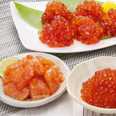 ふるさと納税 千歳市 〈佐藤水産〉ご飯のおとも4種(5)◇鮭ルイベといくら・筋子3種 |  | 01