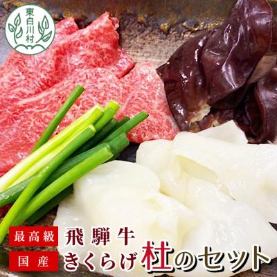 ふるさと納税 東白川村 飛騨牛サーロインのしゃぶすきと国産きくらげの杜のセット