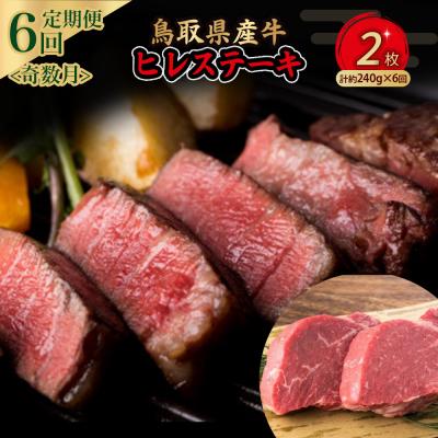 ふるさと納税 倉吉市 鳥取県産牛 ヒレステーキ6回定期便&lt;奇数月&gt;