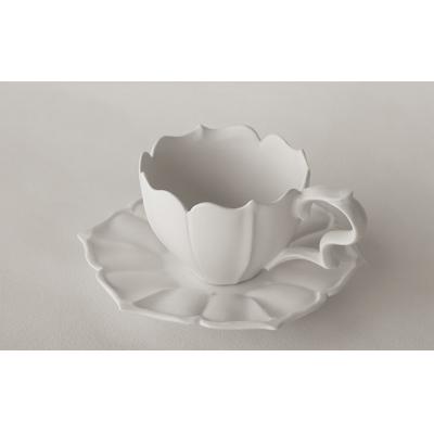 ふるさと納税 臼杵市 〔臼杵焼〕稜花ティーカップ&amp;ソーサー[1客]