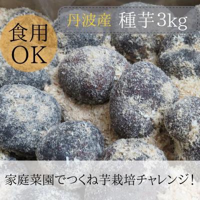 ふるさと納税 京都市 [芋家なか吉]丹波山の芋 種芋 3kg 食用でもOK/令和7年11月収穫