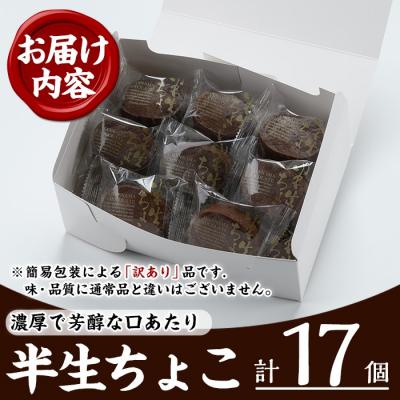 ふるさと納税 いちき串木野市 【訳あり】半生ちょこ スフレ チョコケーキ 17個 |  | 02