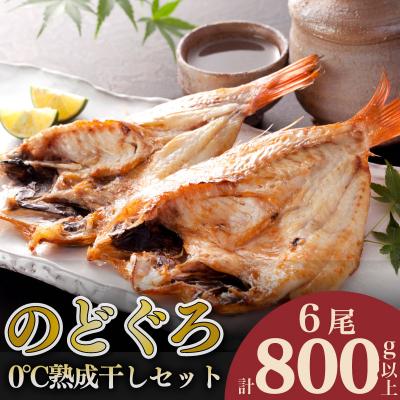 ふるさと納税 下関市 のどぐろ開き 熟成干し 干物 計 800g up セット 6尾 AS136-NT