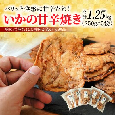 ふるさと納税 碧南市 噛めば噛むほど旨味が溢れる逸品 いかの甘辛焼き 1.25kg(250g×5袋)H011-135