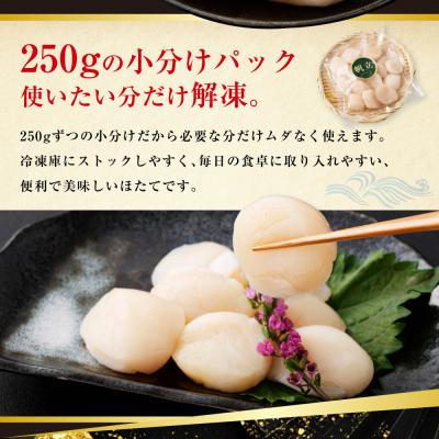 ふるさと納税 釧路市 【訳あり】北海道産 ほたて貝柱 250g×3袋 750g ふるさと納税 帆立 F4F-8904_2