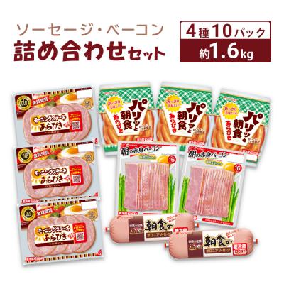 ふるさと納税 下関市 ソーセージ ベーコン 詰め合わせ セット 約1.6kg HU002-x