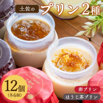 ふるさと納税 香南市 プリン2種 合計12個(卵・ほうじ茶) kn-0031
