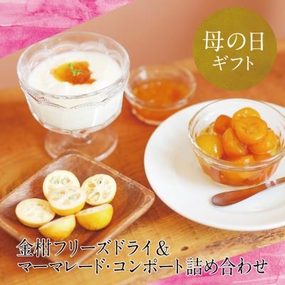 ふるさと納税 南さつま市 [母の日ギフト]金柑フリーズドライ&amp;マーマレード&amp;コンポート詰め合わせ
