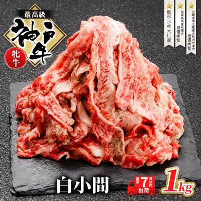 ふるさと納税 加西市 [最短7日以内発送] 神戸ビーフ 神戸牛 牝 切り落とし1000g0[No5698-1502]