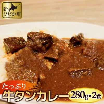 ふるさと納税 新ひだか町 牛タンカレー 280g×2パックセット