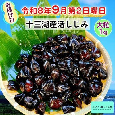 ふるさと納税 つがる市 さとうしじみ屋の十三湖産活しじみ(大粒1kg) [0815]