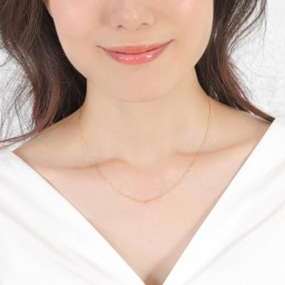 ふるさと納税 甲府市 K18 screw/スクリュー 1mmネックレス 014321 |  | 02
