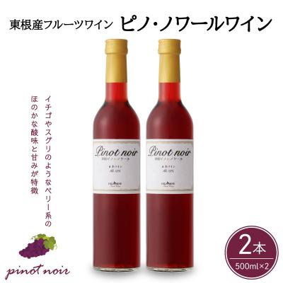 ふるさと納税 東根市 ピノ・ノワールワイン500ml×2本セット 山形県 東根市 hi108-001
