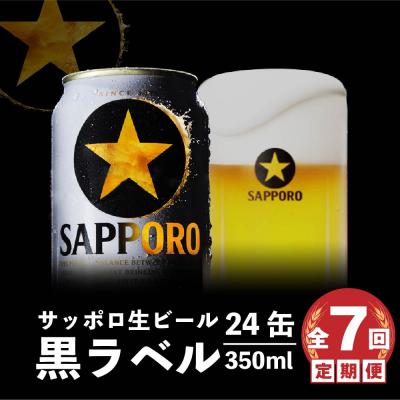 ふるさと納税 恵庭市 『定期便:全7回』黒ラベル350ml×24本【300040811907】 | 