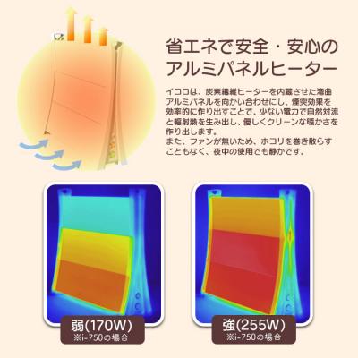 ふるさと納税 恵庭市 アルミパネルヒーターicoro イコロ 75cmタイプ