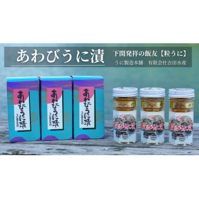 ふるさと納税 下関市 あわびうに漬 55g 3本セット 下関 山口 ED01-NT-x