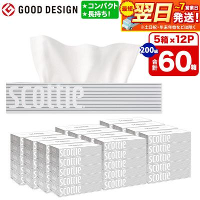 ふるさと納税 秋田市 ティッシュ スコッティ ティシュー 5箱×12パック|15_nsc-051201 | 