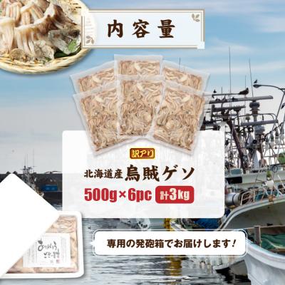 ふるさと納税 興部町 〔ワケあり〕北海道産　イカゲソ3.0kg |  | 03