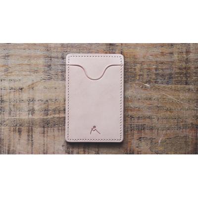 ふるさと納税 栃木市 [minca]栃木レザーのタテ型パスケース 定期入れ パスホルダー01/タン(生成) 694