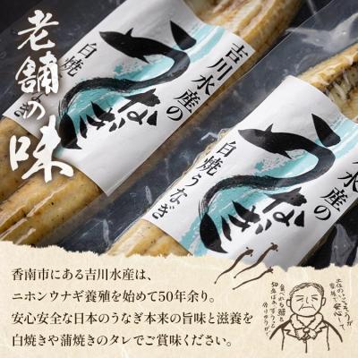 ふるさと納税 香南市 高知県産うなぎの白焼(140〜150g)×2尾 蒲焼きのタレ付き yw-0106_1