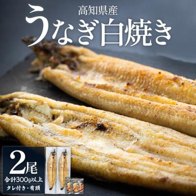 ふるさと納税 香南市 [エコ包装]うなぎの白焼き 150〜180g×2尾 鰻白焼 高知県産 yw-0114