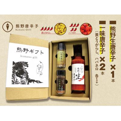 ふるさと納税 熊野市 [テレビで紹介されました]熊野唐辛子ギフト19(一味唐辛子(黄とうがらし・ハバネロ)+生唐辛子)