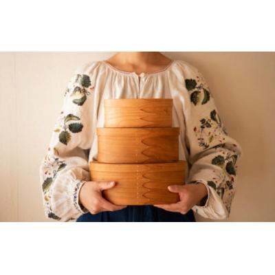 ふるさと納税 佐川町 【台数限定】家具職人の手づくりオーバルボックス<#4/中サイズ>　シェーカーボックス | 