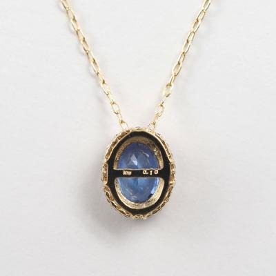 ふるさと納税 甲府市 K18 briller/ブリエ オーバル ネックレス 28691の画像