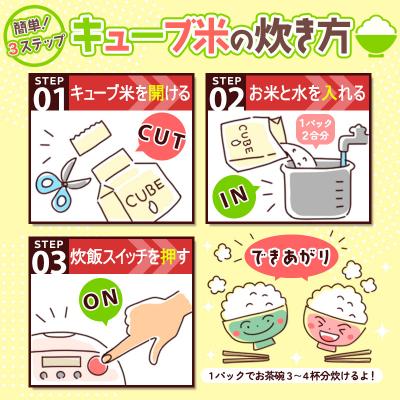ふるさと納税 山形市 【令和7年産】山形産 無洗米キューブ米つや姫300g×40個 FZ25-896の画像