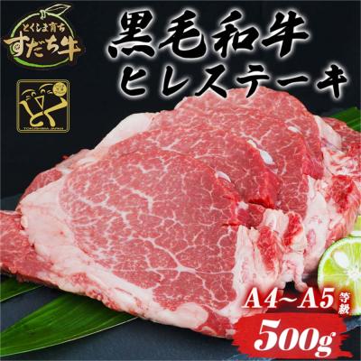 ふるさと納税 鳴門市 すだち牛黒毛和牛(ヒレ) 500g