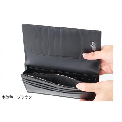 ふるさと納税 砂川市 SOMES 財布 メンズ ディアマン 束入れ ブラウン DM-02 [12260606-br]の画像
