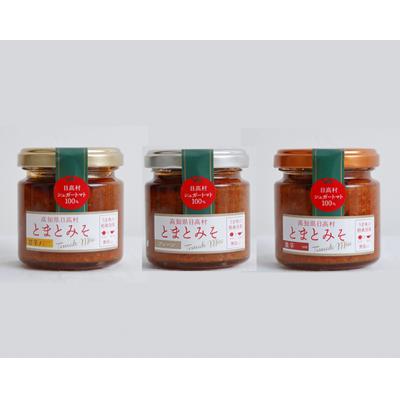 ふるさと納税 高知県 日高村とまとみそ 3種セット [B06003]